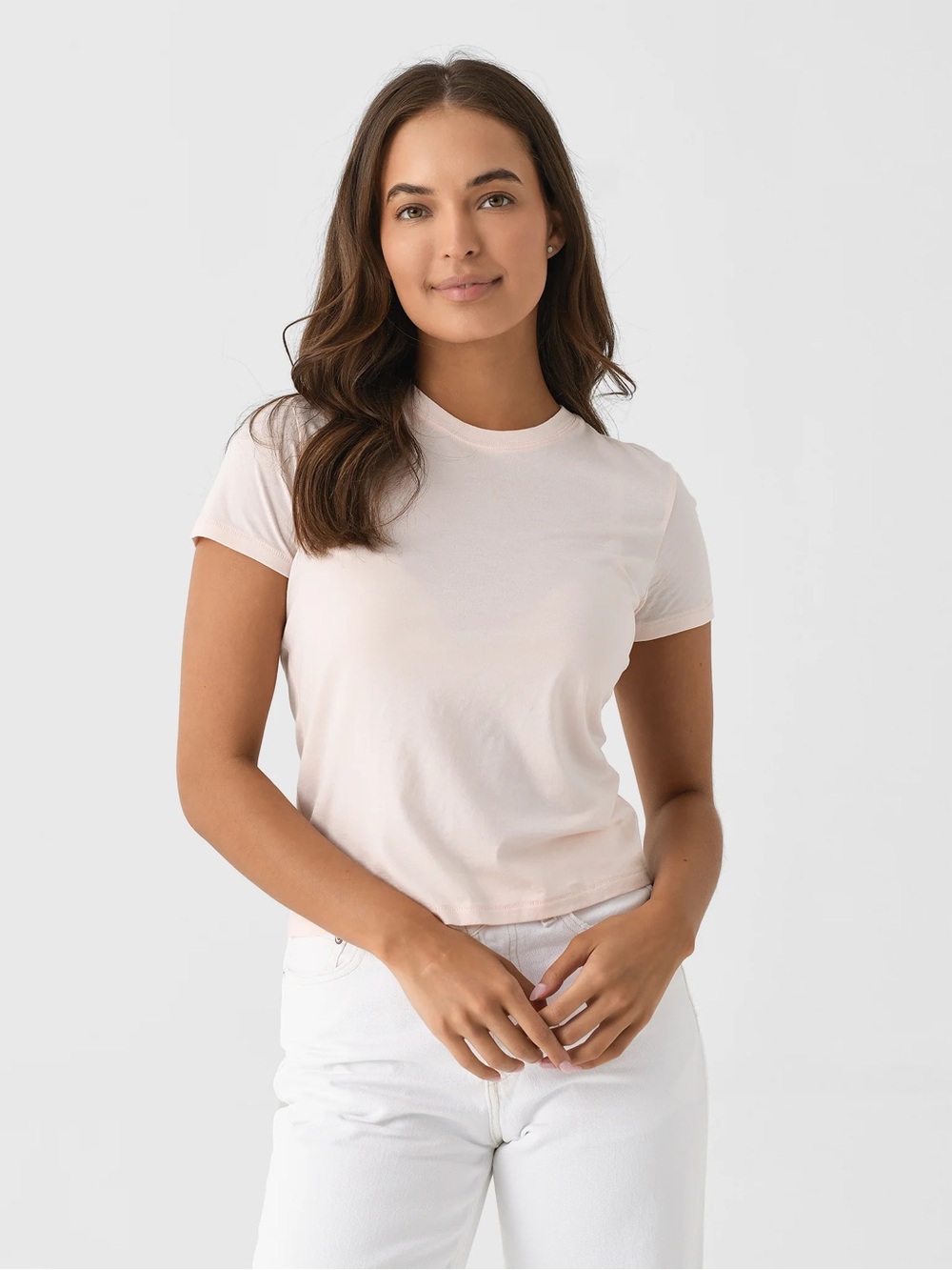 NWT- Frame ‘The Baby Tee’ Light Pink - small